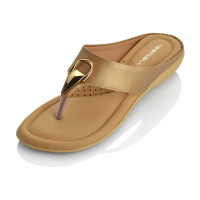 women-gold-flats-sandal