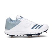 Boys Lace Cricket Shoes  (White)